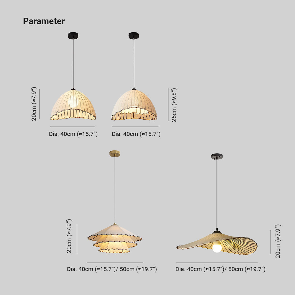 Ritta Boho Decorative LED Pendant Light Yellow Fabric Bedroom Restaurant - Neutralighting