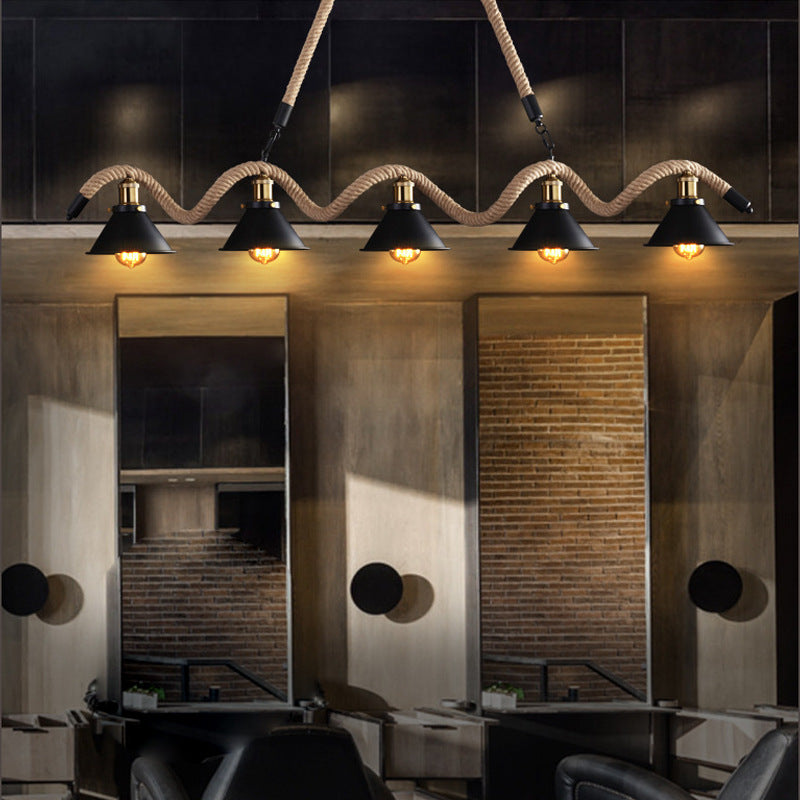 Epoch Vintage LED Black Pendant Light Metal Dining Room/Cafe - Neutralighting