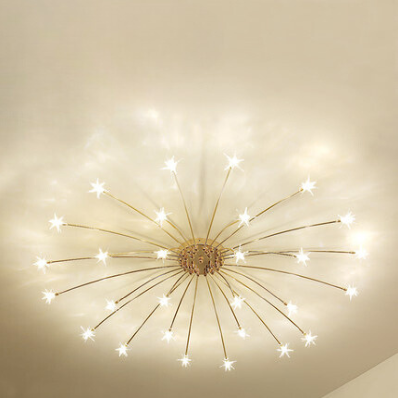 Arisha Art Deco Starry Flush Mount Ceiling Light - Neutralighting