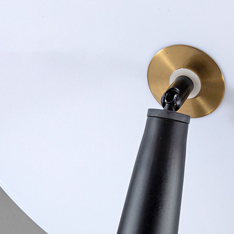 Salgado Modern Saucer Shaped Metal Floor Lamp,Black - Neutralighting