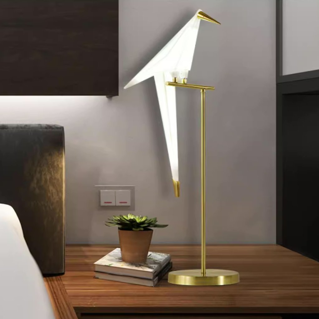 Clifford Nordic Bird Table /Floor Lamp, Gold, 1/2/3 Light - Neutralighting