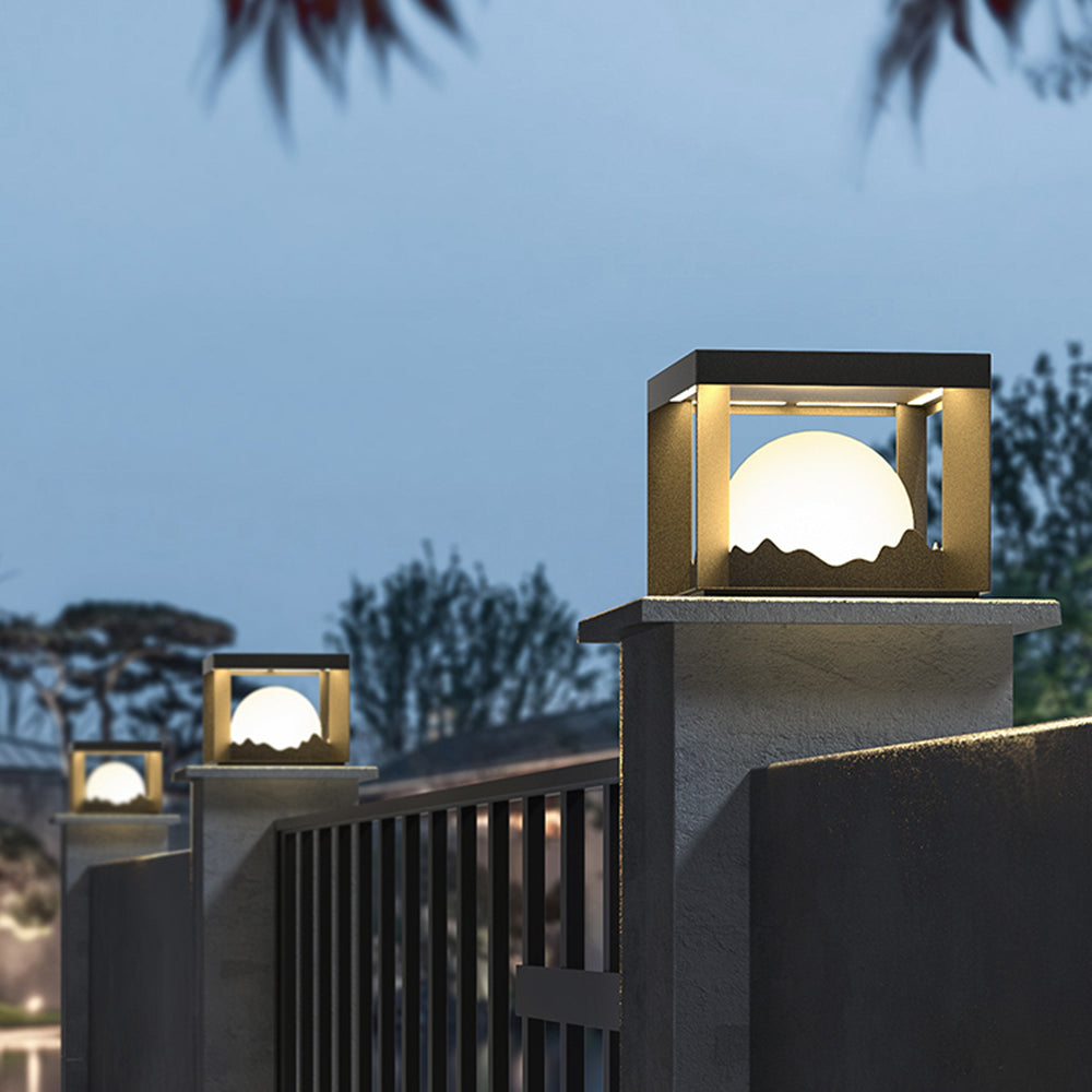 Ray Modern Mountain Metal Outdoor Lamp, Warm Light - Neutralighting