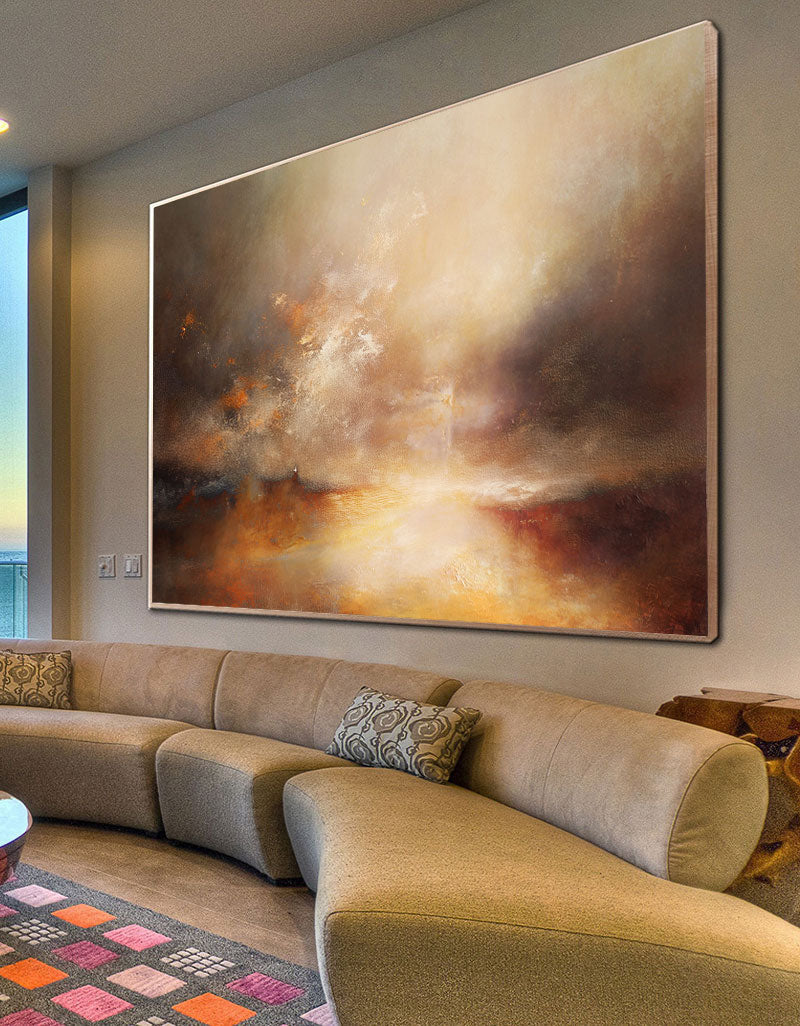 Abstract Costal Painting ABLH07 - Neutralighting