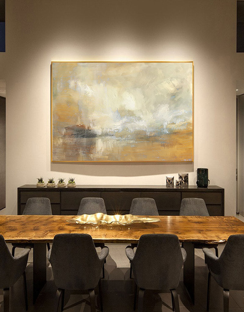 Seascape Abstract Painting ABSH22 - Neutralighting