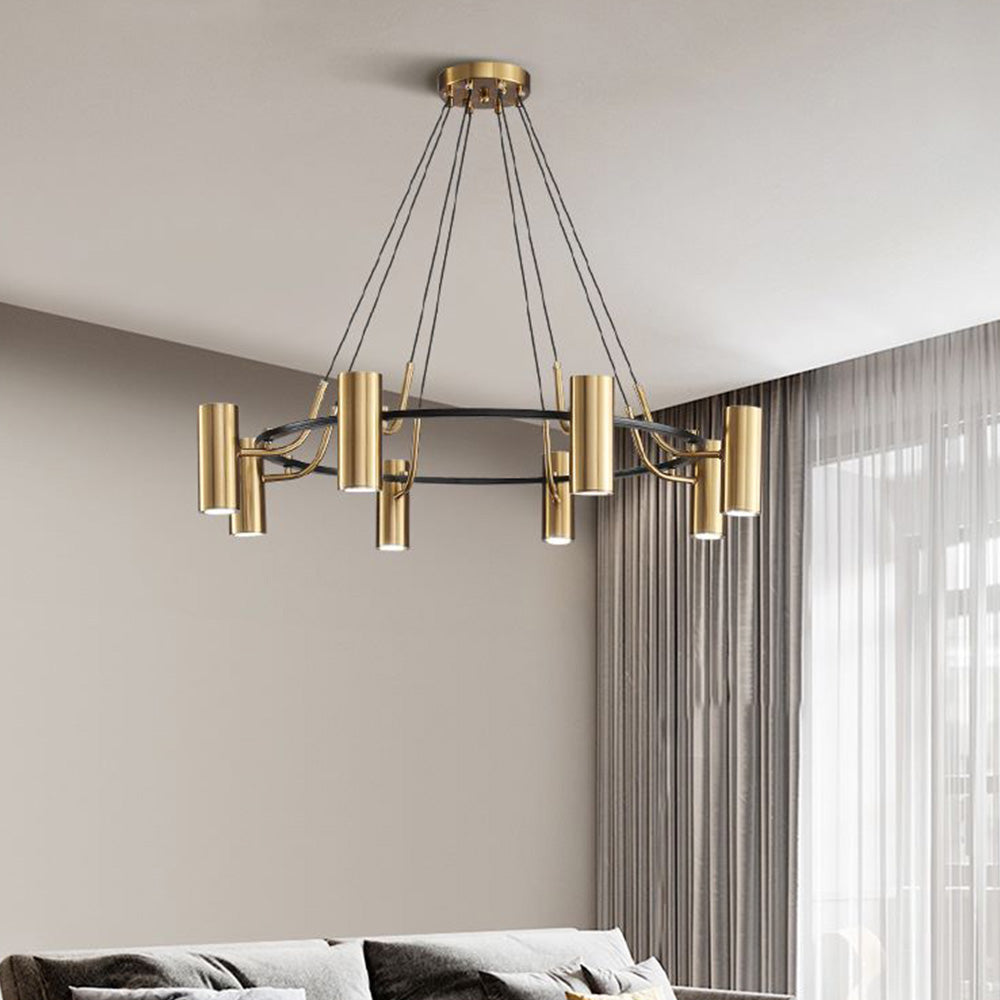 Arisha Modern Spotlight Metal Pendant Light, Gold - Neutralighting