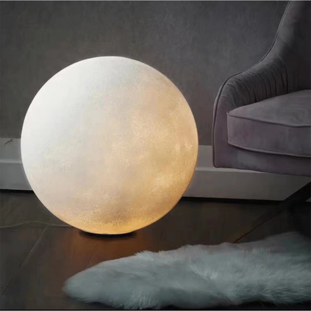 Mira Modern Decorative Dream Floor Lamp, Moon Globe, Resin, Bedroom - Neutralighting