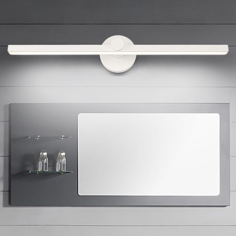 Arisha Minimalist Linear Acrylic Mirror Front Wall Lamp, White - Neutralighting