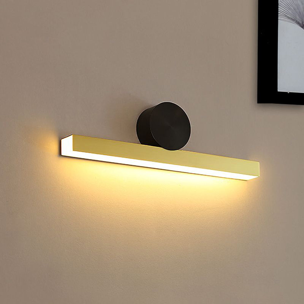 Arisha Modern Geometric Metal Wall Lamp, Black & Gold, Bedroom - Neutralighting
