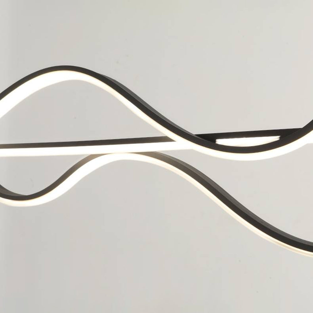 Arisha Modern Wave Pendant Light, 3 Colour - Neutralighting