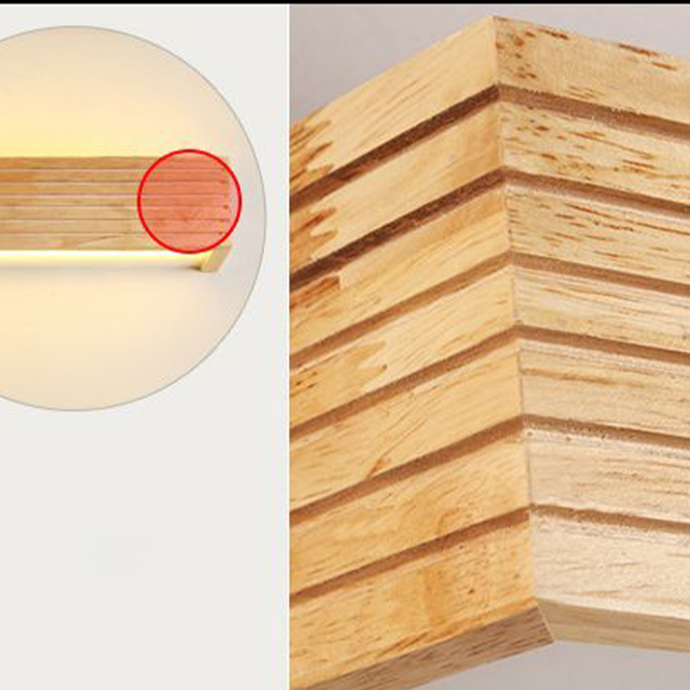 Muto Modern Wooden LED Indoor Wall Light, Bedroom - Neutralighting