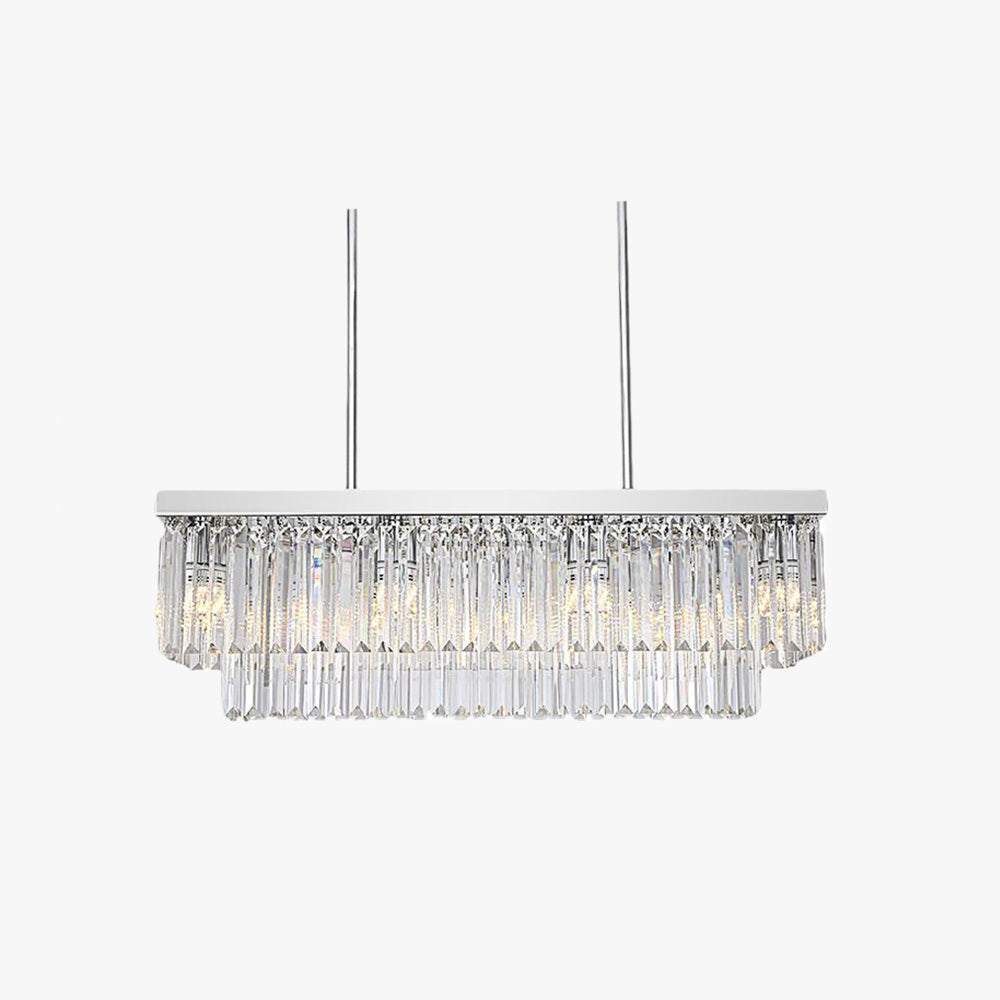 Kristy Modern Art Deco LED Pendant Light, Crystal/Metal - Neutralighting