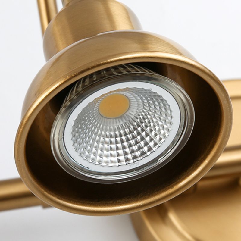 Tiffany Vintage Round Arc Vanity Wall Lamp, Gold, Bedroom - Neutralighting