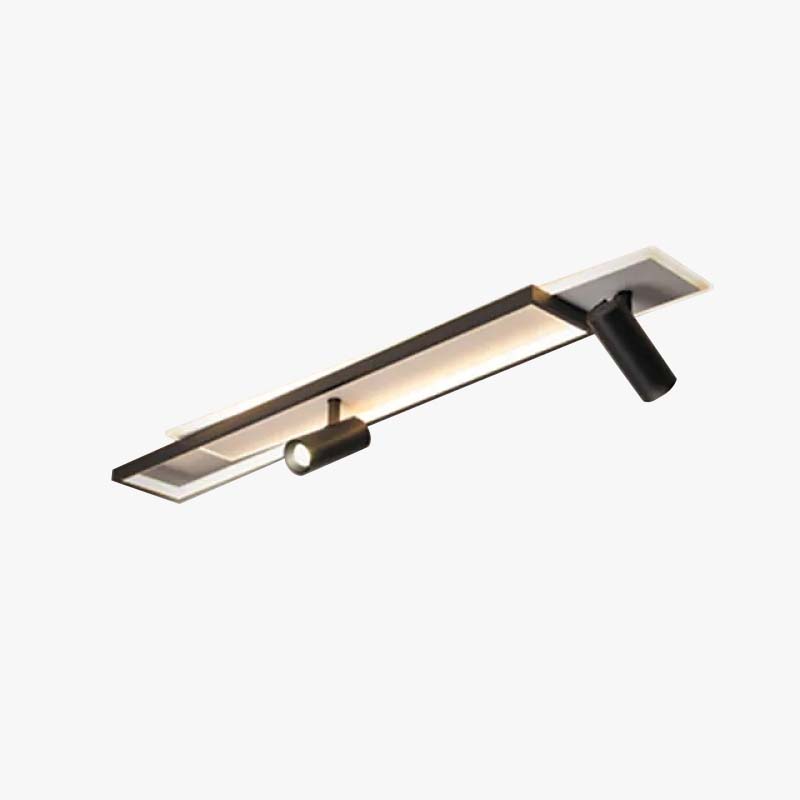 Aim Modern Geometric Ceiling Light with Spotlight, Black&White - Neutralighting