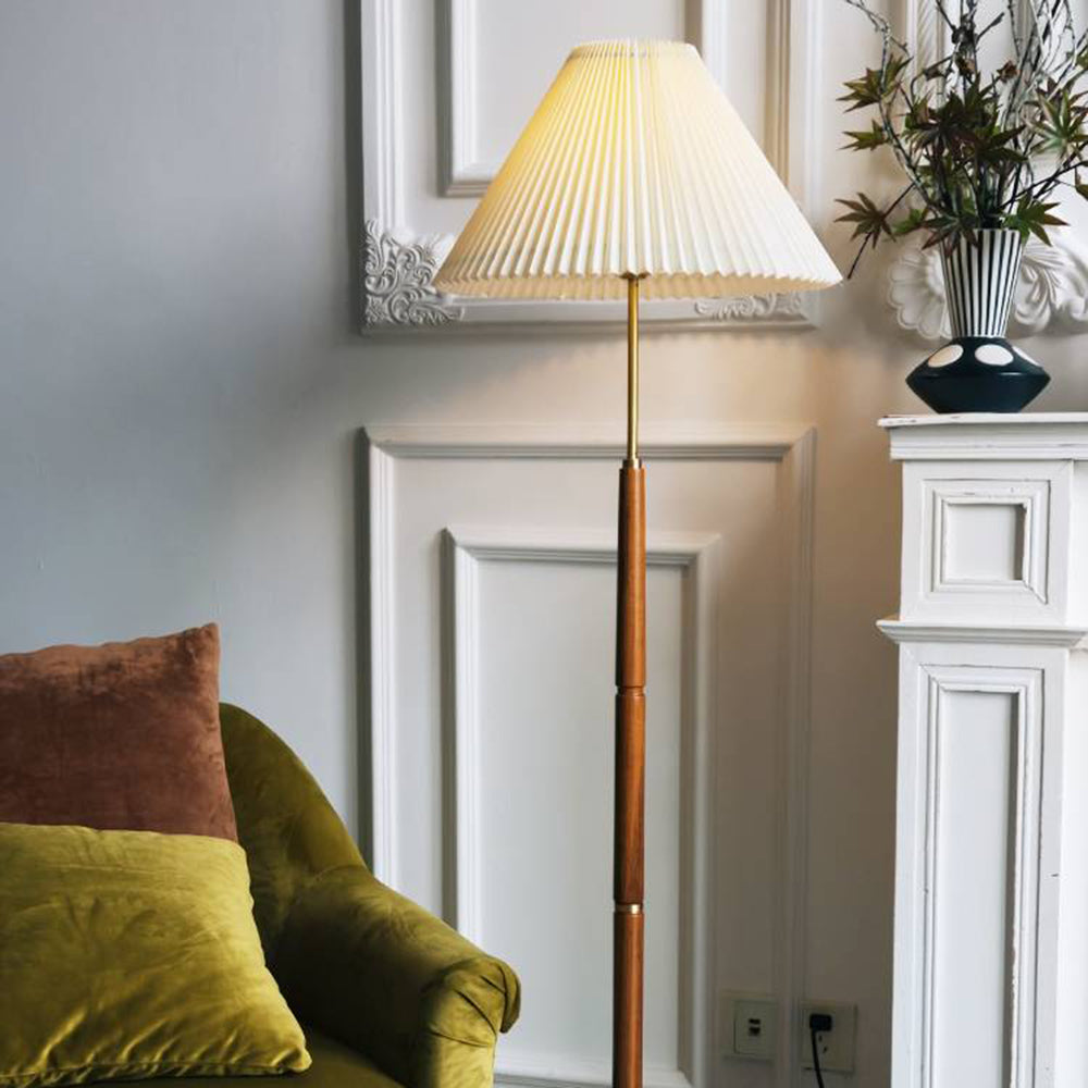 Ozawa Pleated Floor Lamp, 2 Colour - Neutralighting
