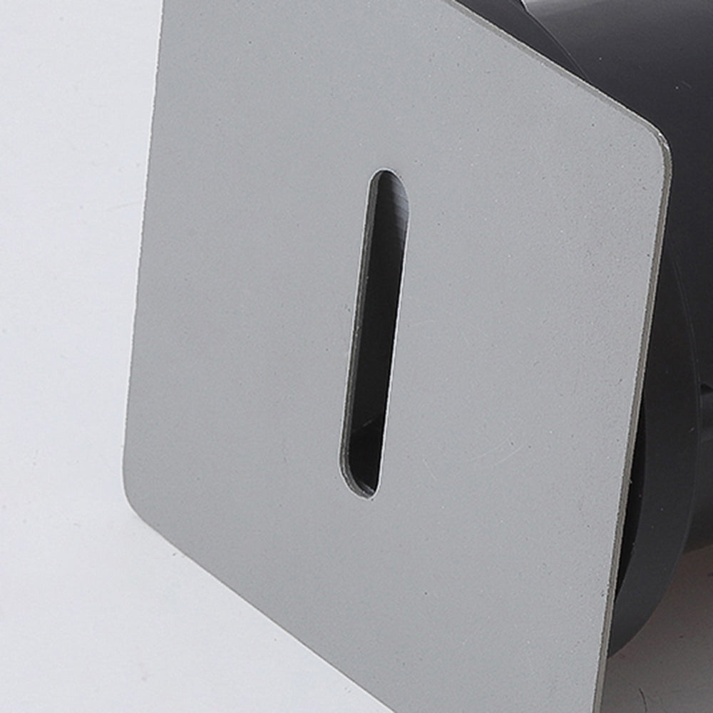 Ray Modern Metal Square/Circular Outdoor Deck/Step Light, Black - Neutralighting