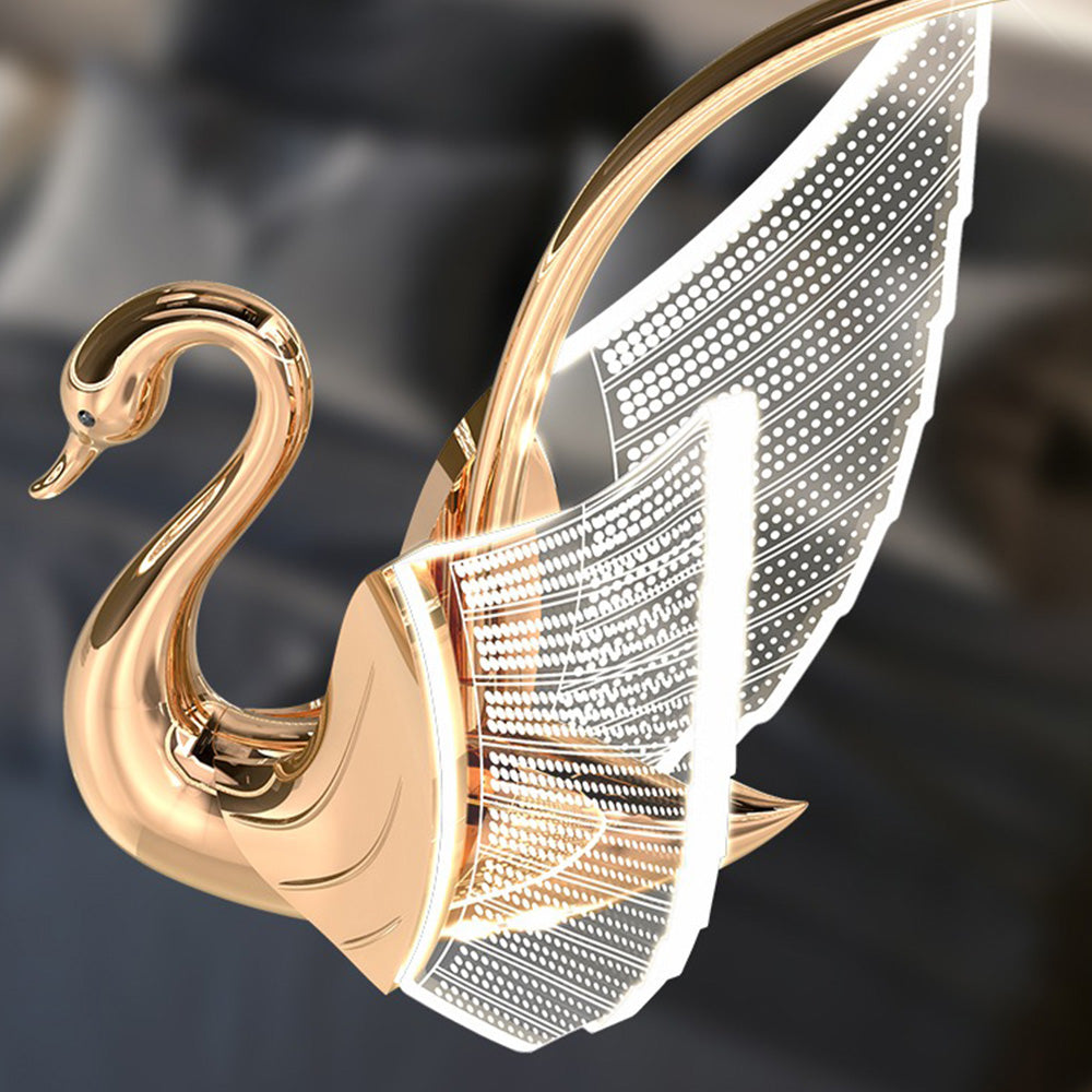 Arisha Modern Creative Swan Pendant Light, 2 Color - Neutralighting