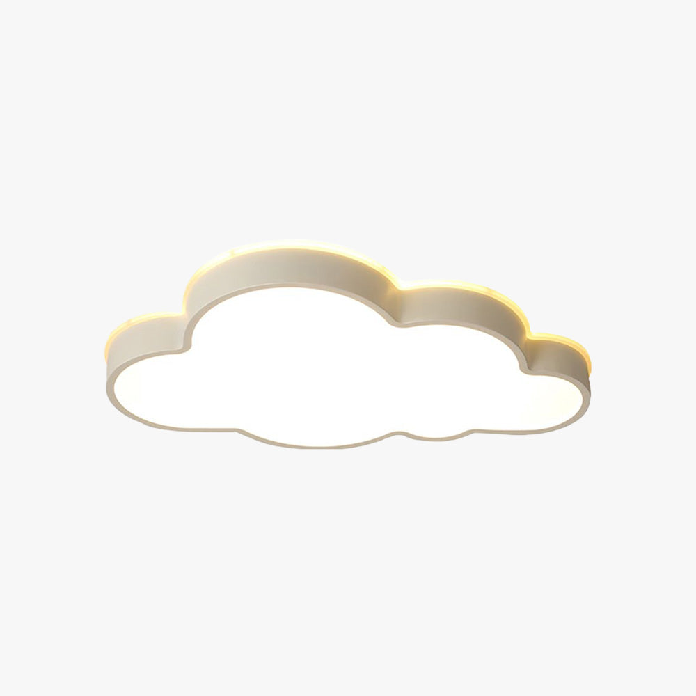Arisha Modern Flush Mount Cloud Ceiling Light, White, Metal - Neutralighting