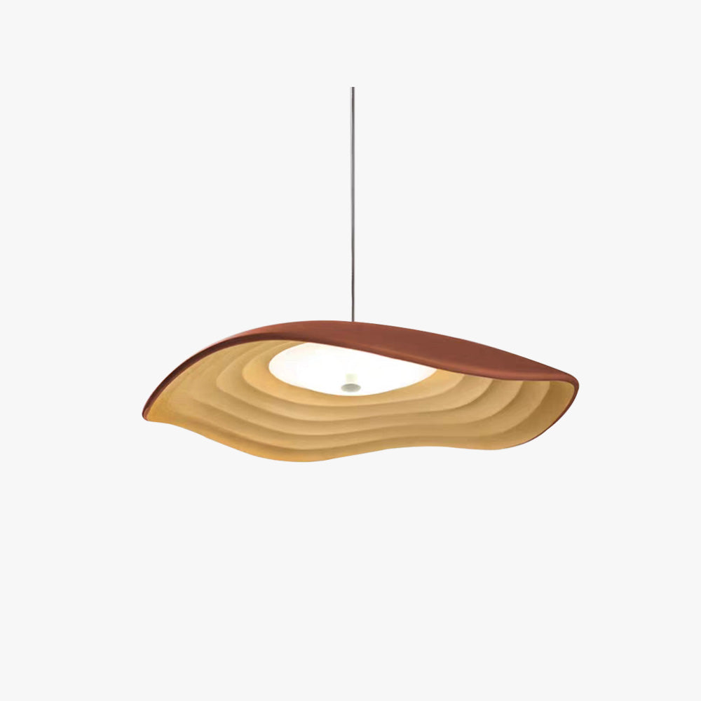 Arisha Wabi-Sabi Resin LED Pendant Light, White/Orange/Black - Neutralighting
