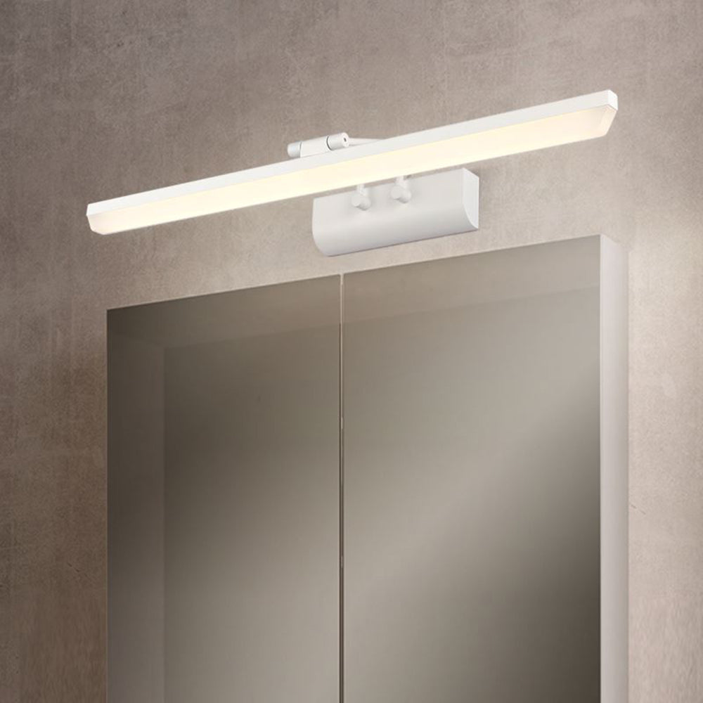 Arisha Minimalist Rectangular Metal/Acrylic Wall Lamp, Black/White - Neutralighting