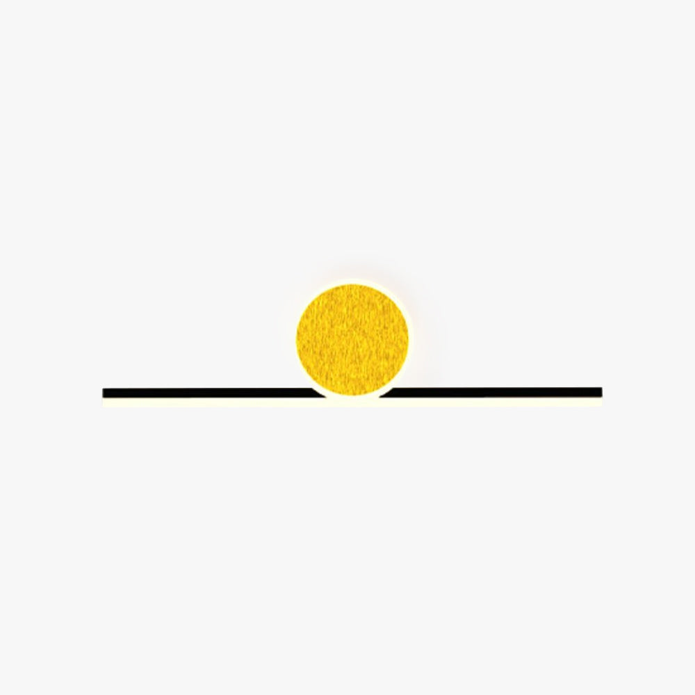 Arisha Modern Simple Circular Line Gold Acrylic Wall Lamp - Neutralighting