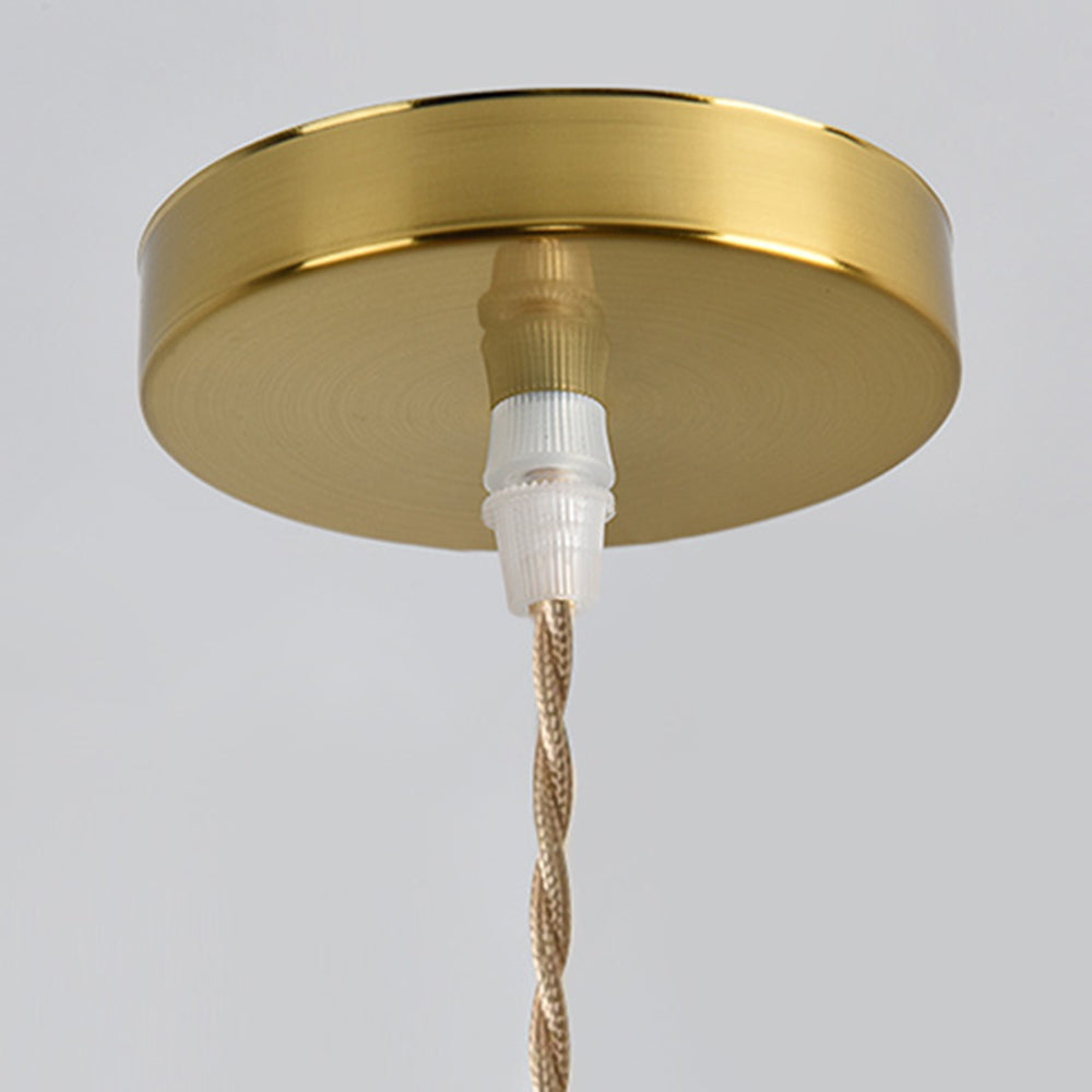 Valentina Art Deco Blown Brass & Glass Pendant Light, 7 Styles - Neutralighting