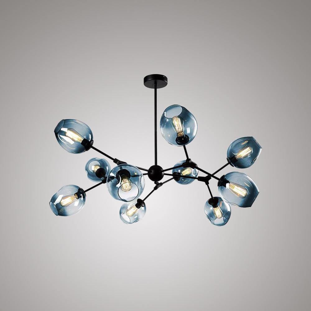 Valentina Modern Bubble Metal Pendant Light, Black/Gold - Neutralighting