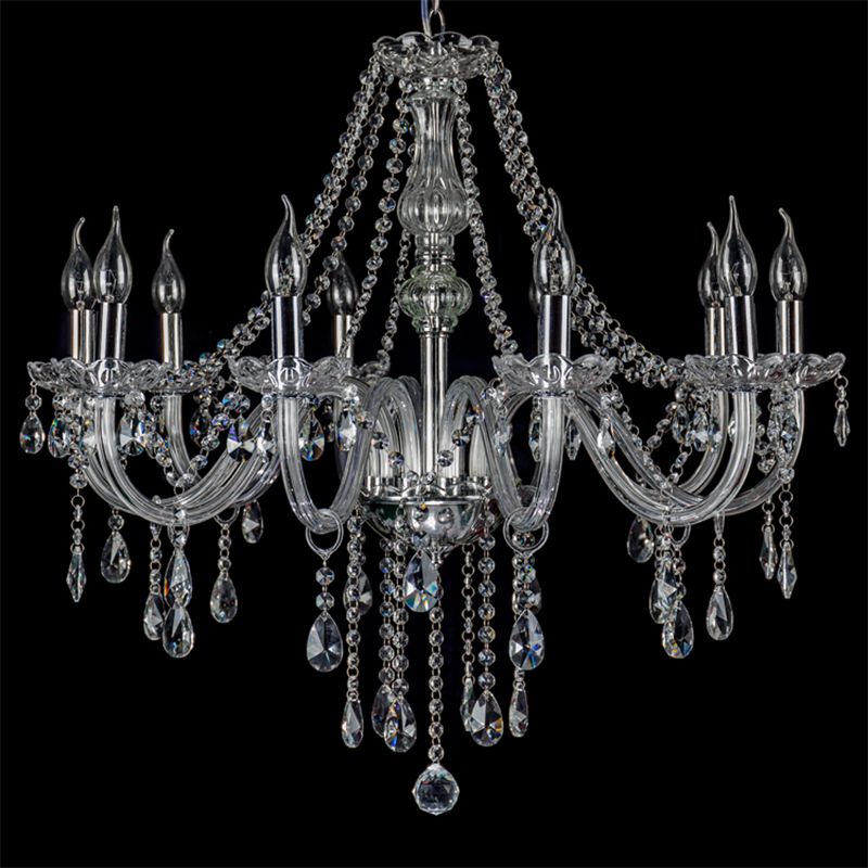 Silva Luxury Candlestick Clear Crystal Chandelier - Neutralighting