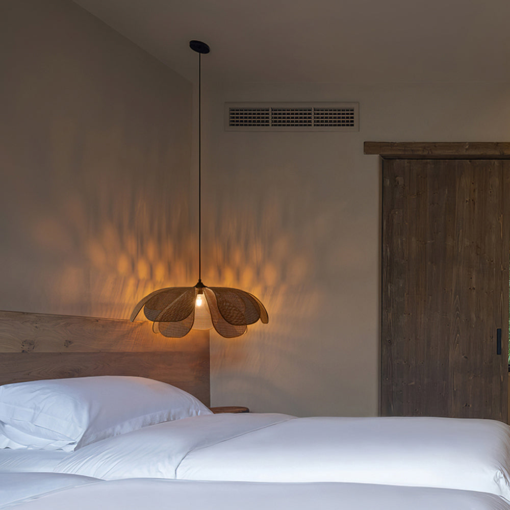 Aiko Handmade Pendant Light, Rattan/Willow Weave - Neutralighting