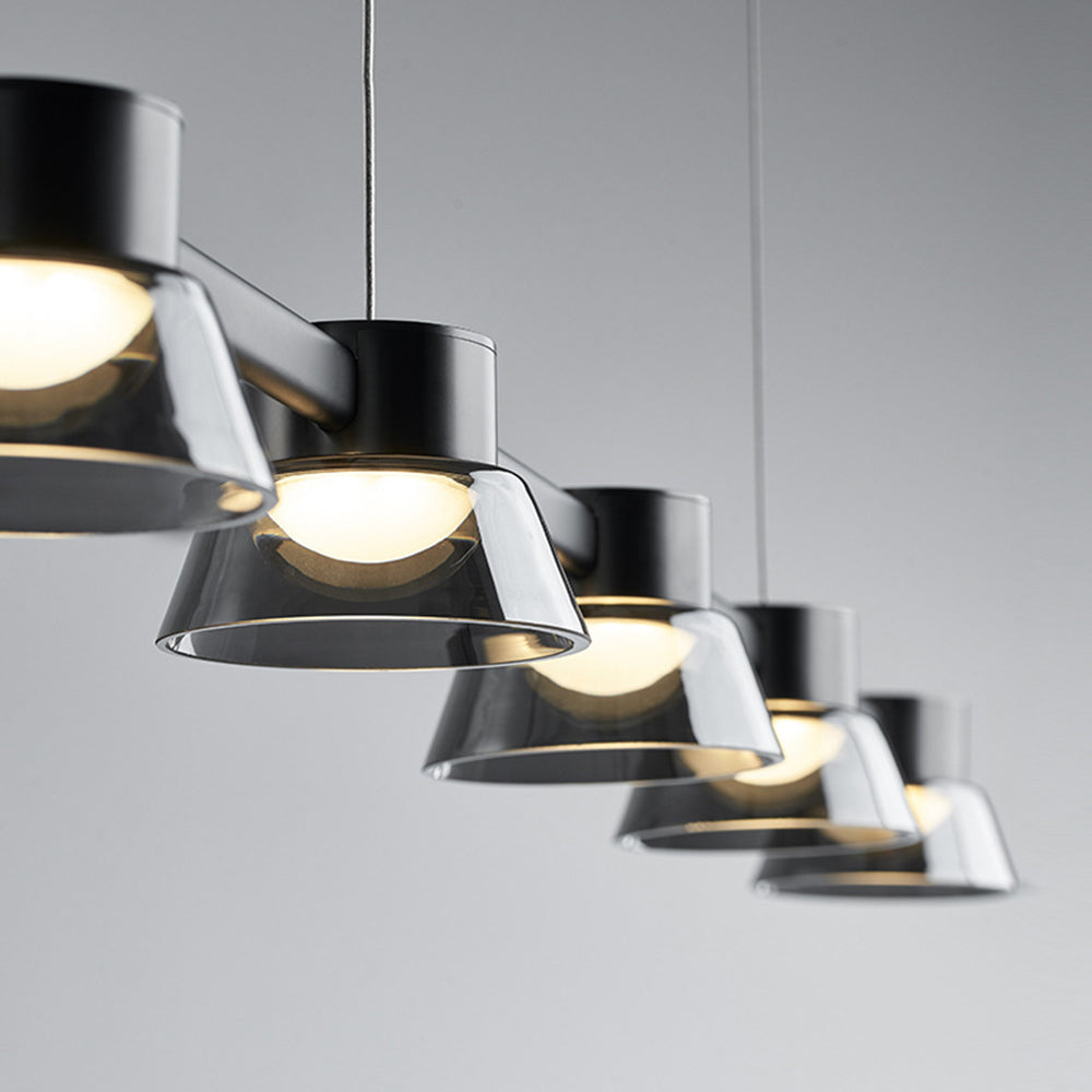 Arisha Modern Linear Metal Pendant Light,Black - Neutralighting