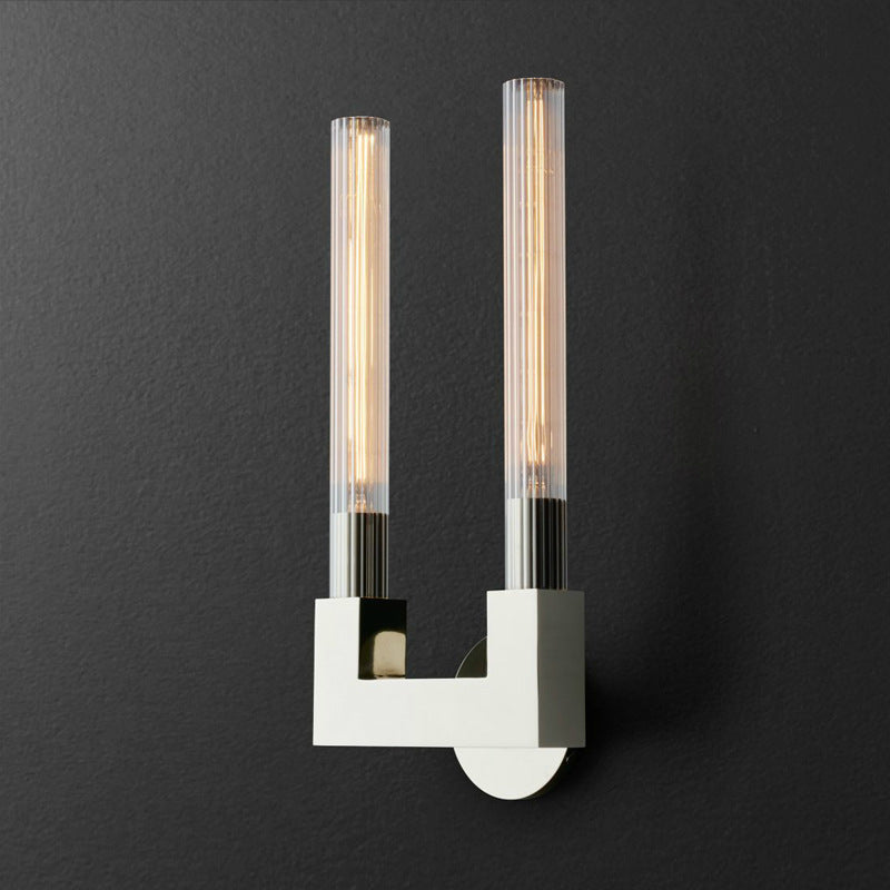 Kristy Indoor Wall Lamp Glass Brass Mid-century Restaurant Bedroom - Neutralighting