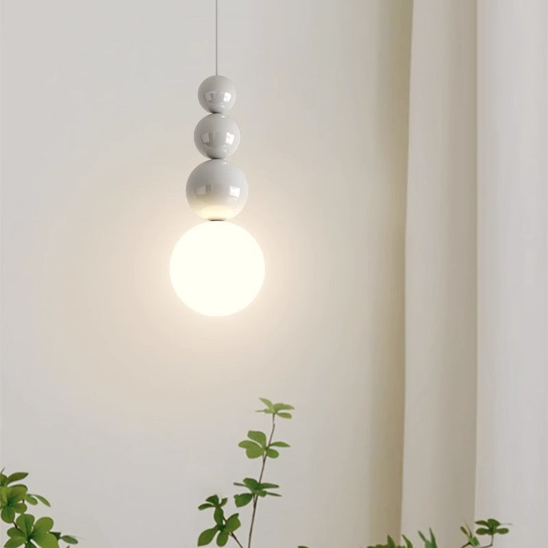 Valentina Modern LED Pendant Light White Metal Bedroom Living Room - Neutralighting