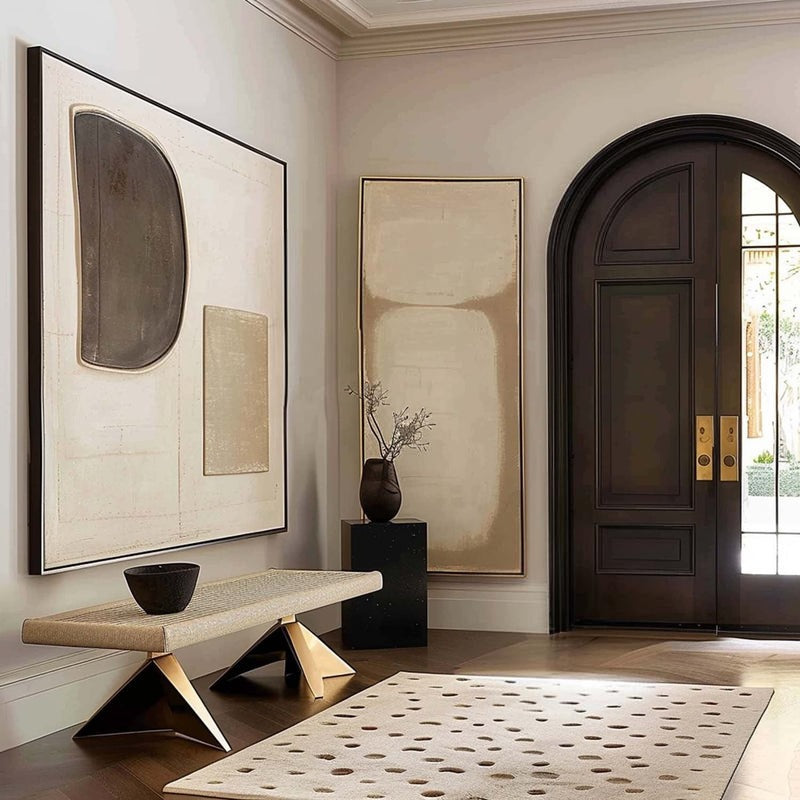 Wall Art Minimalist Geometric Relief