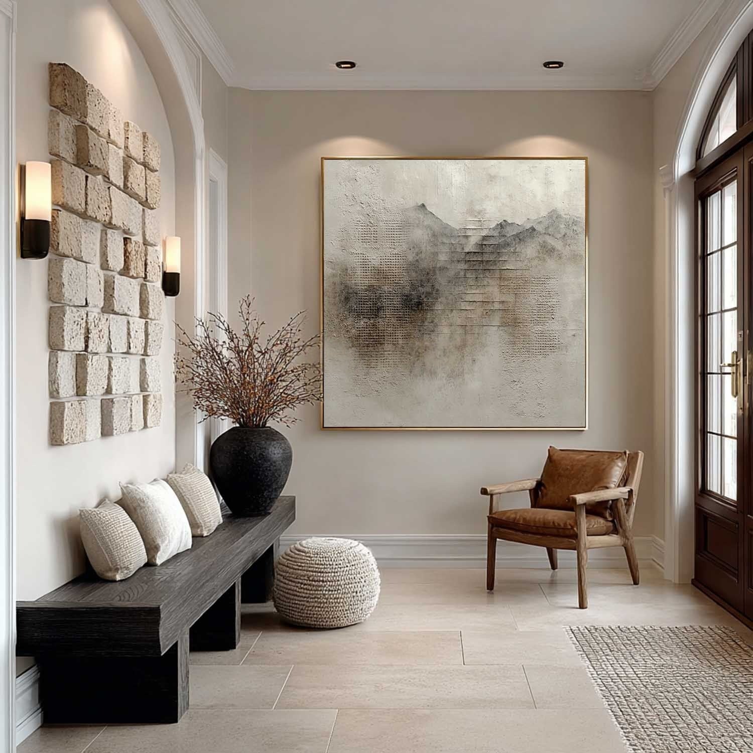 Wall Art Wabi-Sabi Painterly Raw Calm - Neutralighting