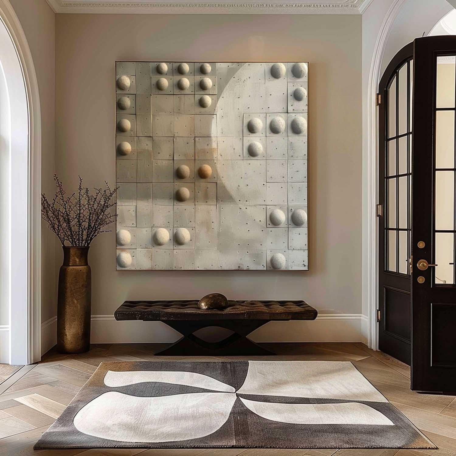 Wall Art Wabi-Sabi Geometric Relief Modern