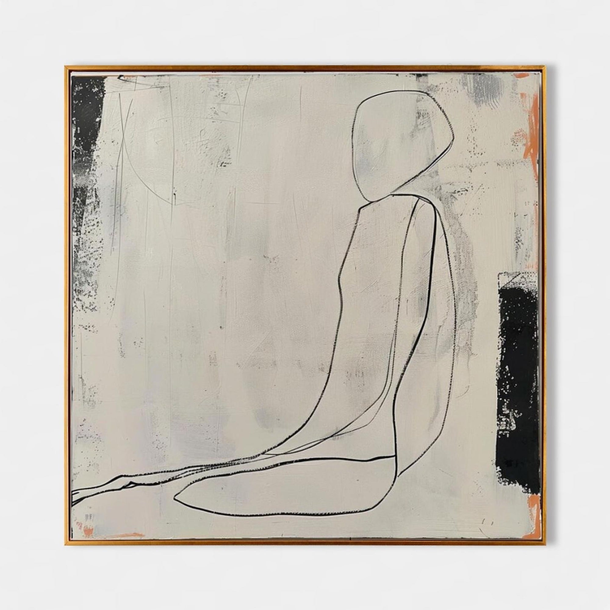 Wall Art Contemporary Minimalist Abstract Figure