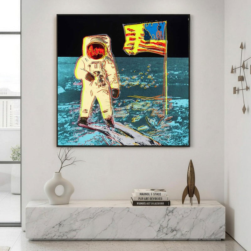 Andy Warhol Moon Landing Pop Art Painting