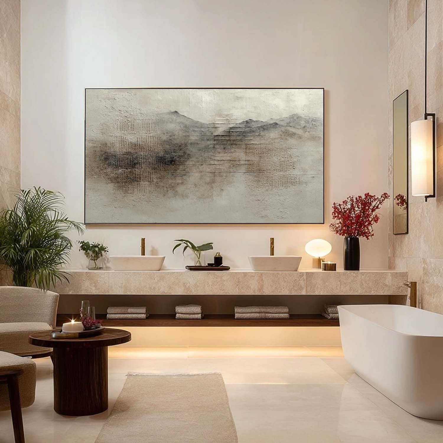 Wall Art Wabi-Sabi Abstract Elegant Raw - Neutralighting