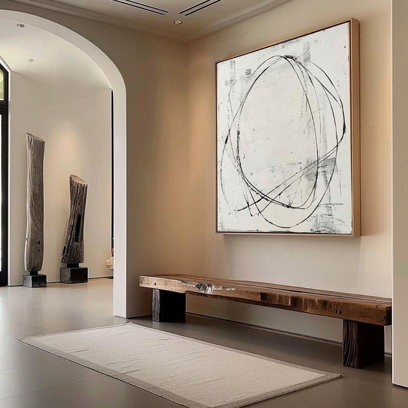 Wall Art Contemporary Serene Calm Raw