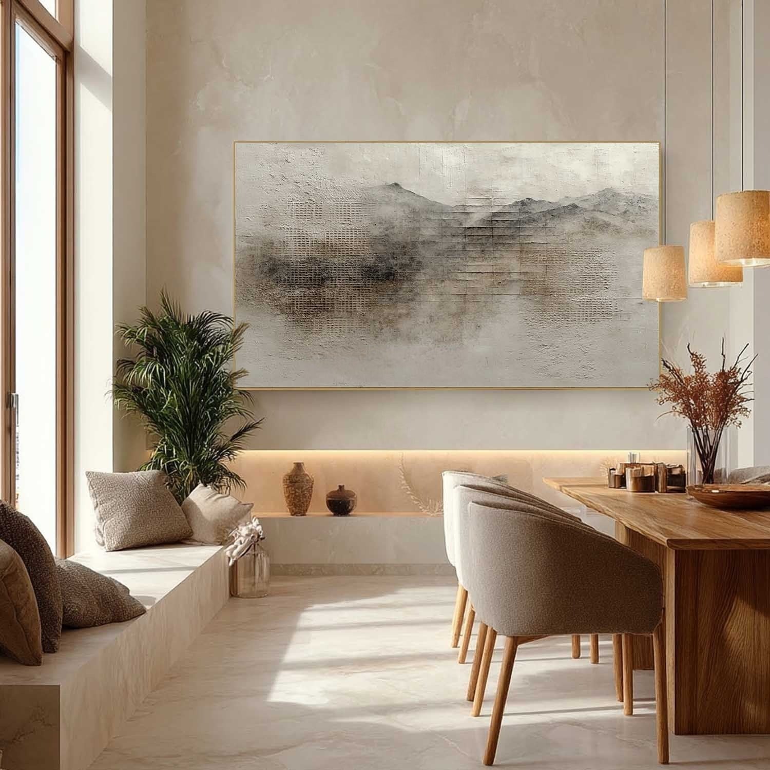 Wall Art Wabi-Sabi Abstract Elegant Raw - Neutralighting