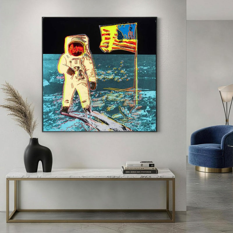 Andy Warhol Moon Landing Pop Art Painting