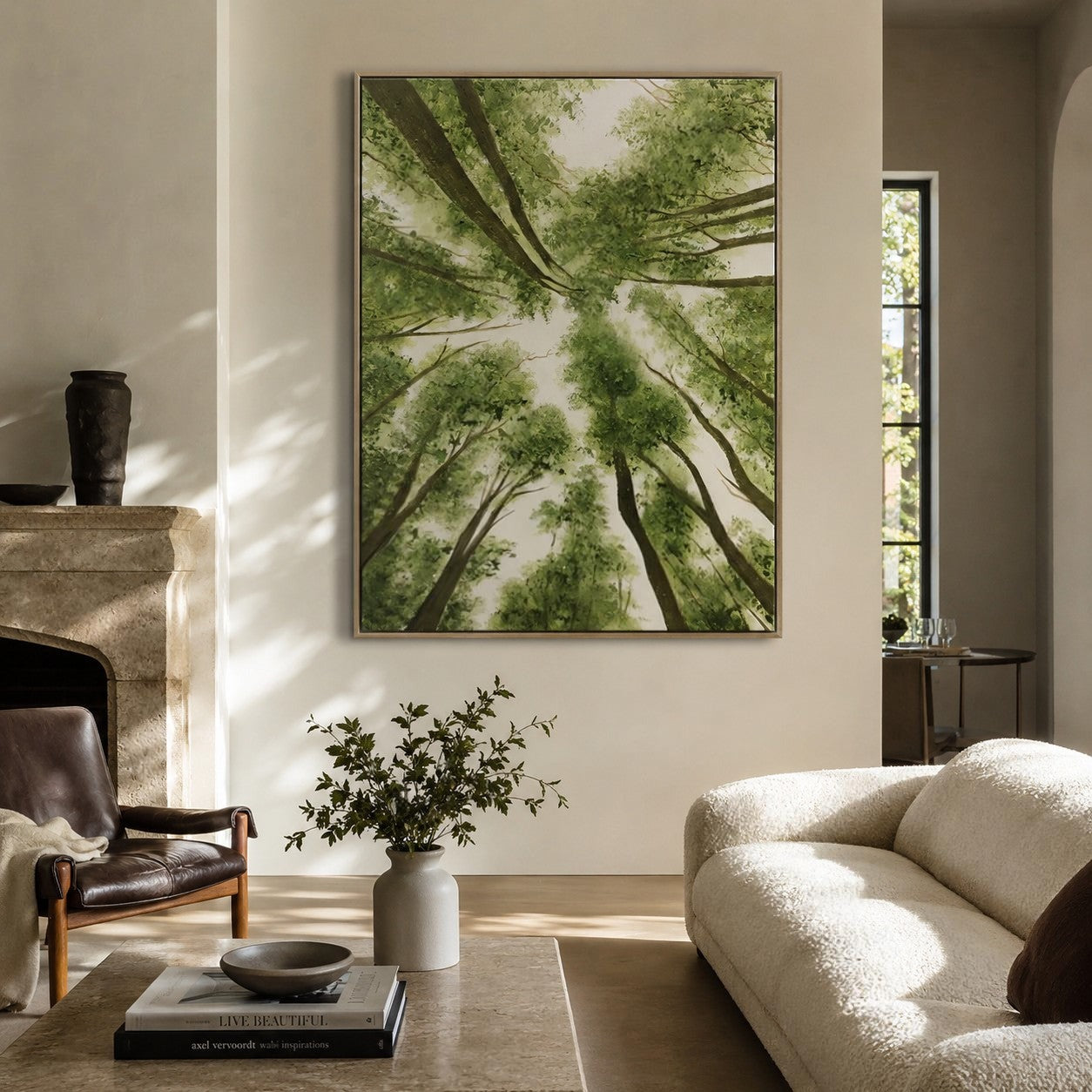 Wall Art Landscape Tree Vibrant Playful