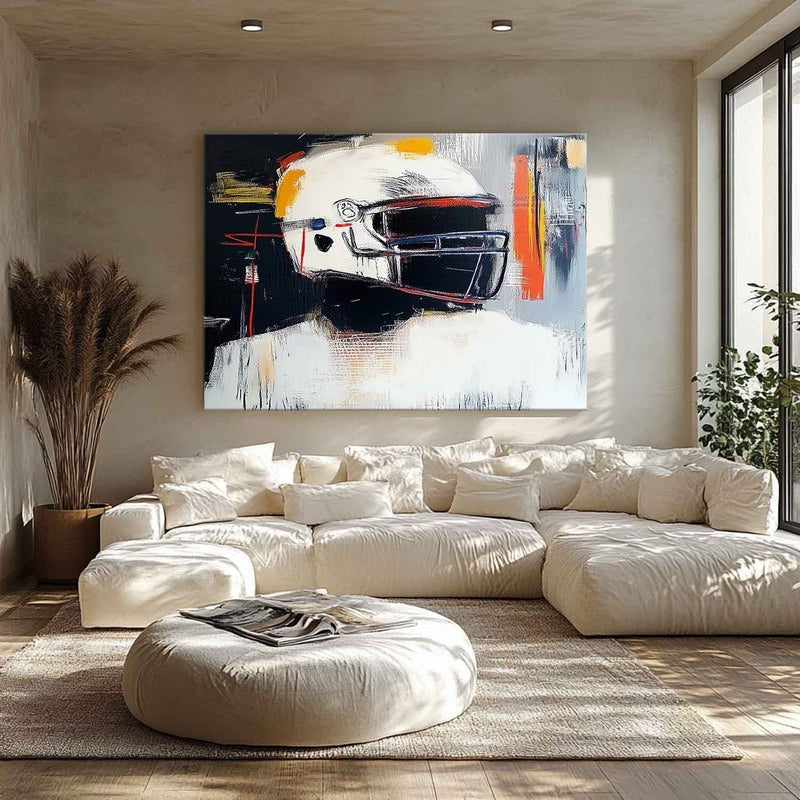 Wall Art Expressionist Racing Helmet