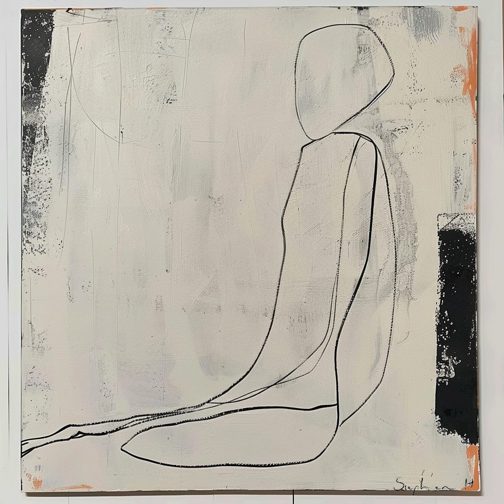 Wall Art Contemporary Minimalist Abstract Figure