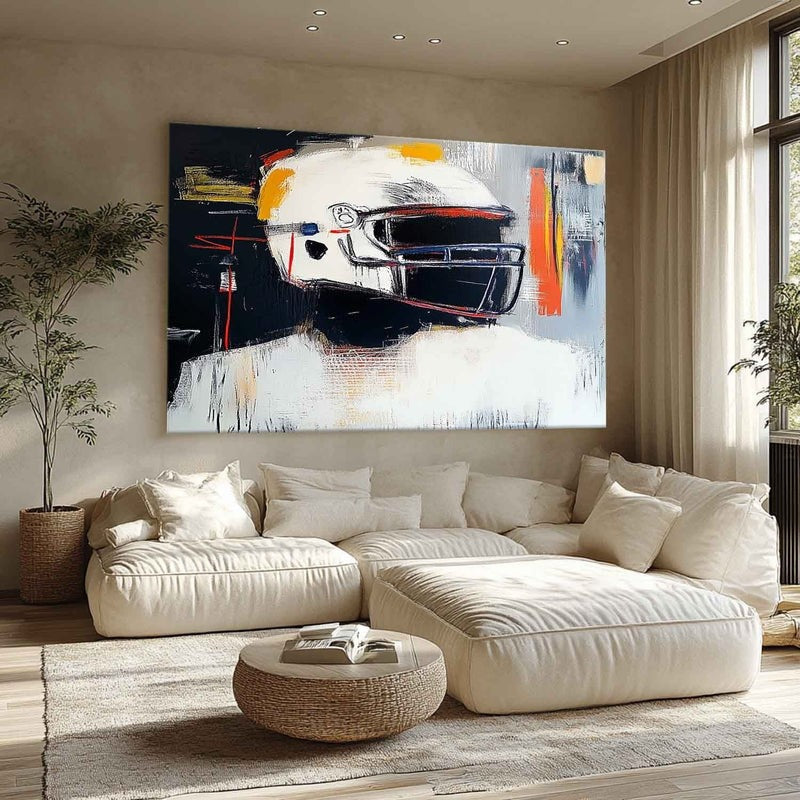 Wall Art Expressionist Racing Helmet