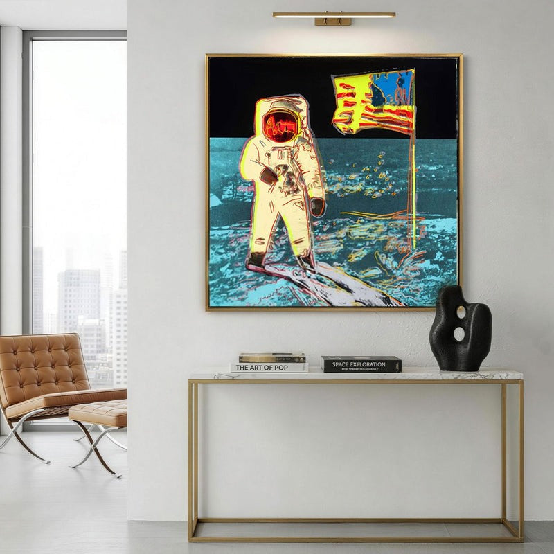 Andy Warhol Moon Landing Pop Art Painting