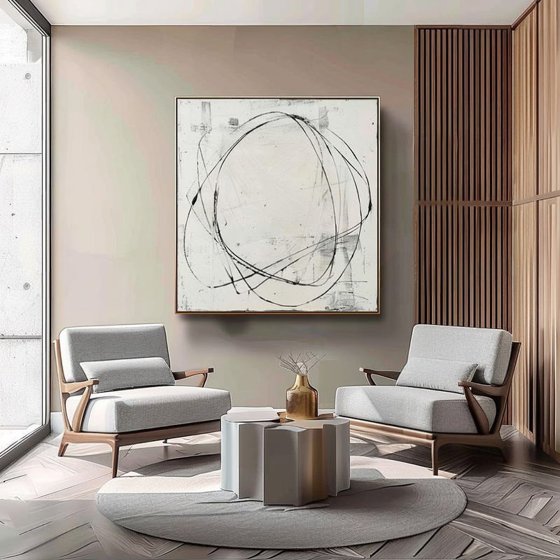 Wall Art Contemporary Serene Calm Raw