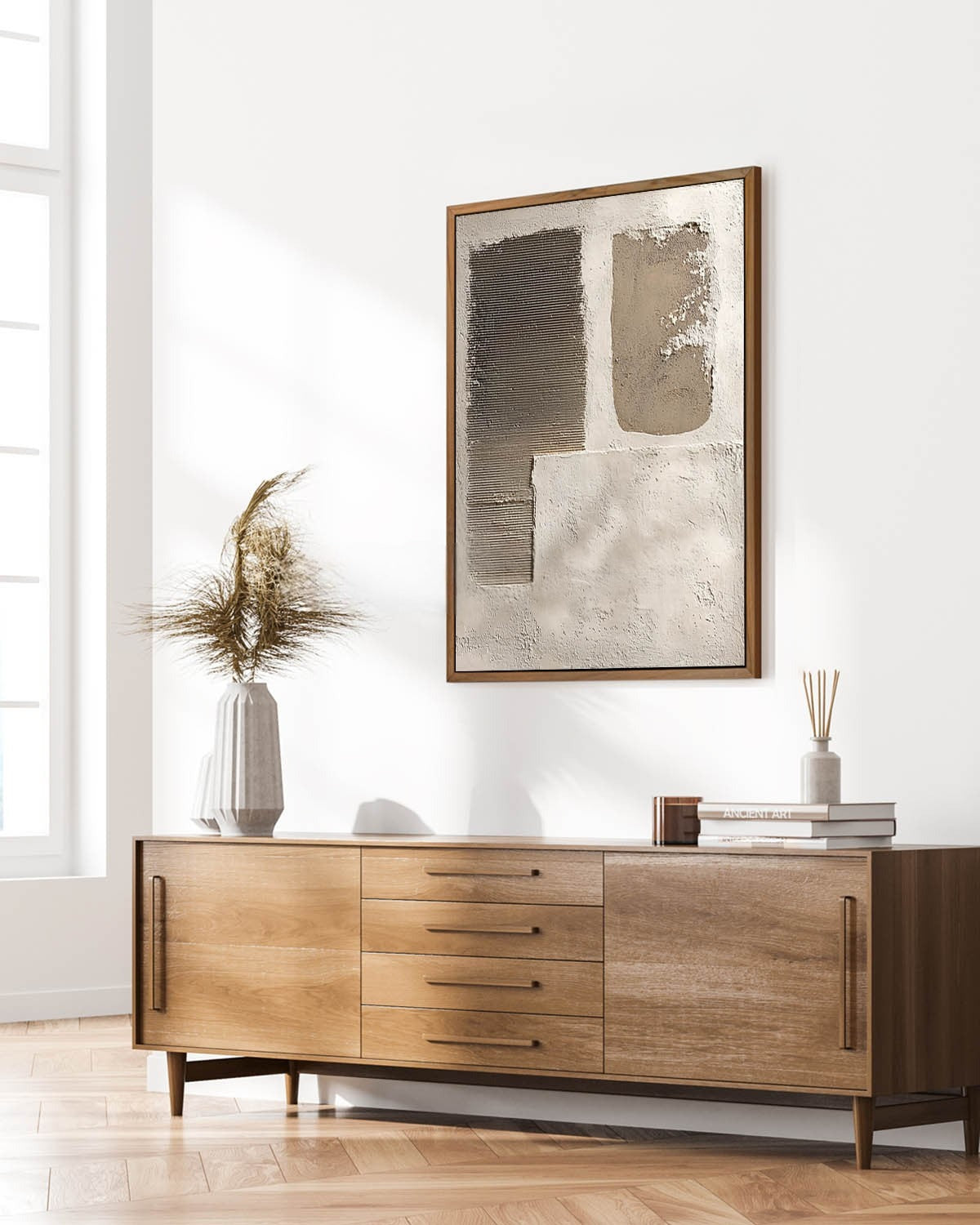 Wall Art Wabi-Sabi Painterly Raw Modern - Neutralighting