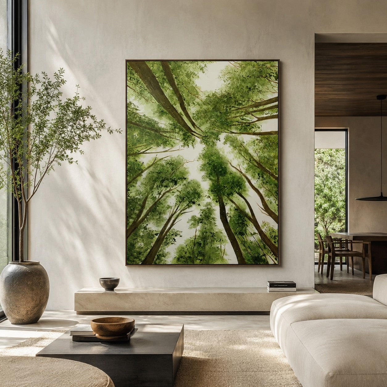 Wall Art Landscape Tree Vibrant Playful