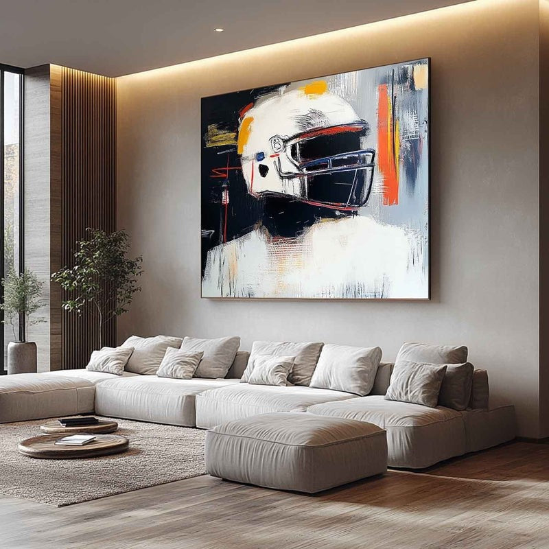 Wall Art Expressionist Racing Helmet