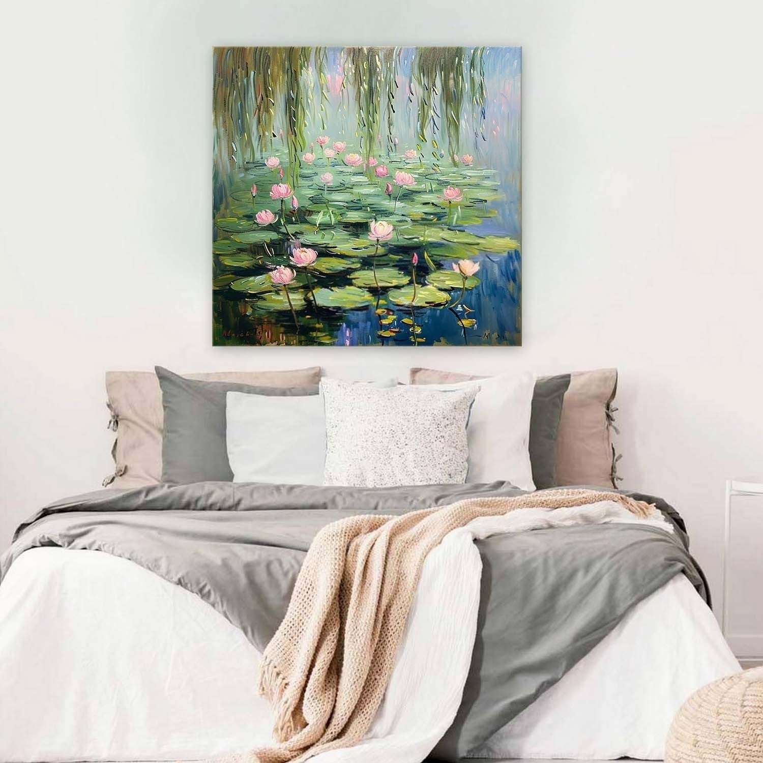 Wall Art Landscape Lotus Atmospheric Ripple
